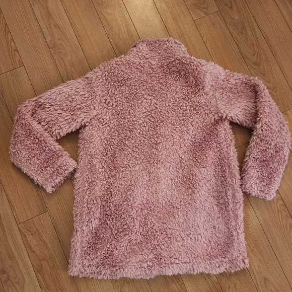 P.J. Salvage Pink Faux Fur Coat-oversized Small - Picture 12 of 16